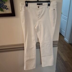 Denim 24/7 Women's Boot Cut White Jeans